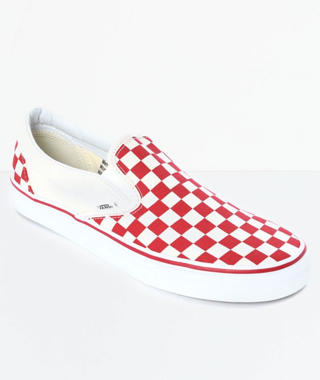 checkered maroon vans